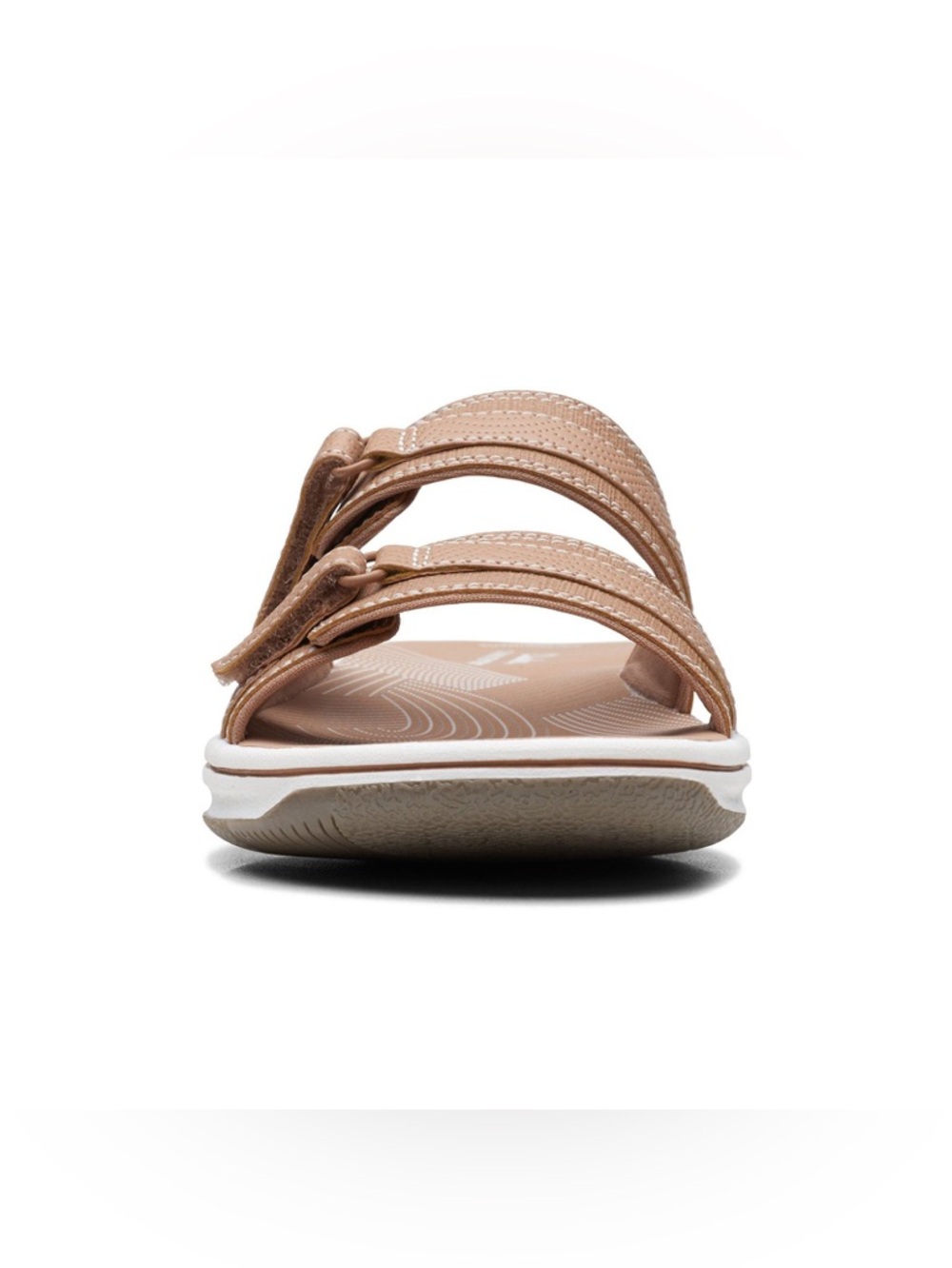 Clarks® Cloudsteppers Breeze Piper Women's Slide Sandals 8 Tan NEW - Picture 11 of 13